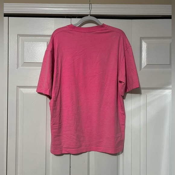 100% Authentic Balenciaga Pink Oversized logo T-shirt premium high quality Tee - Picture 6 of 9